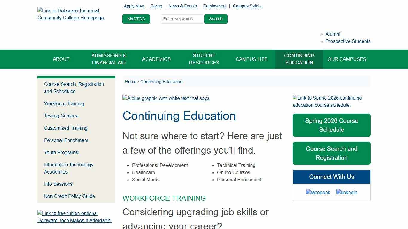 Continuing Education - Delaware Technical Community College